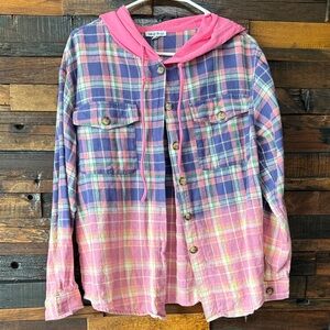White Birch Pink and Blue Plaid Shirt